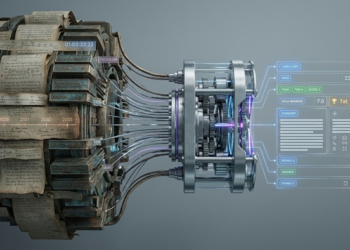Diagram illustrating AI-Induced Trust Compression mechanism where high-context trust is reduced to low-context signals